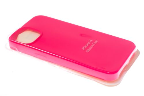 Чехол-накладка для iPhone 14 VEGLAS SILICONE CASE NL закрытый ярко-розовый (29), Ограниченно годен оптом, в розницу Центр Компаньон фото 3