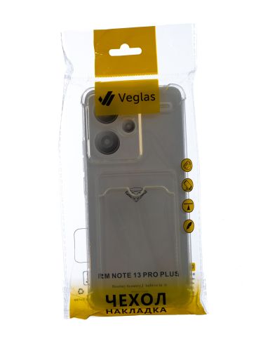 Чехол-накладка для XIAOMI Redmi Note 13 Pro Plus 5G VEGLAS Air Pocket прозрачный оптом, в розницу Центр Компаньон фото 4