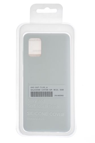 Чехол-накладка для Samsung A515F A51 SILICONE CASE OP закрытый белый (9) оптом, в розницу Центр Компаньон фото 4
