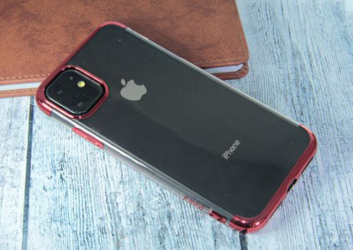 Чехол-накладка для iPhone 11 Pro Max ELECTROPLATED TPU DOKA красный оптом, в розницу Центр Компаньон фото 2