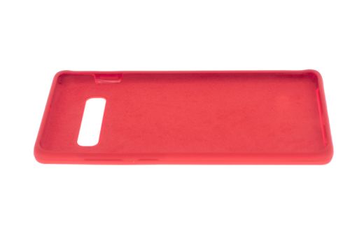 Чехол-накладка для Samsung G975F S10 Plus SILICONE CASE OP закрытый красный (1) оптом, в розницу Центр Компаньон фото 3