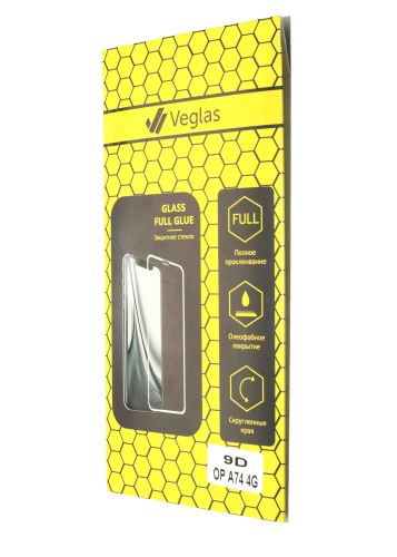 Защитное стекло для iPhone 13 Pro Max/14 Plus FULL GLUE VEGLAS YELLOW картон черный оптом, в розницу Центр Компаньон фото 3