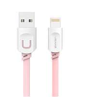 Купить Кабель USB Lightning 8Pin USAMS US-SJ008 U-TRANS 1м розовый оптом, в розницу в ОРЦ Компаньон