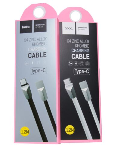 Кабель USB Type-C HOCO X4 Zinc 1.2м черный оптом, в розницу Центр Компаньон фото 3