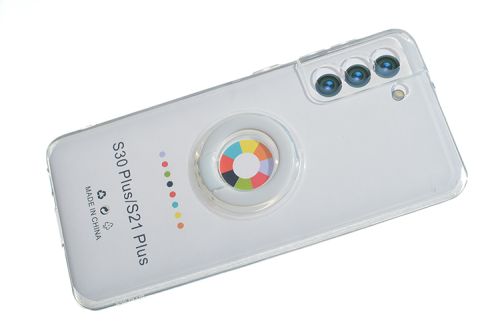 Чехол-накладка для Samsung G996F S21 Plus NEW RING TPU белый оптом, в розницу Центр Компаньон фото 2