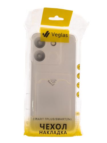 Чехол-накладка для INFINIX Smart 7/7 Plus VEGLAS Air Pocket прозрачный оптом, в розницу Центр Компаньон фото 4