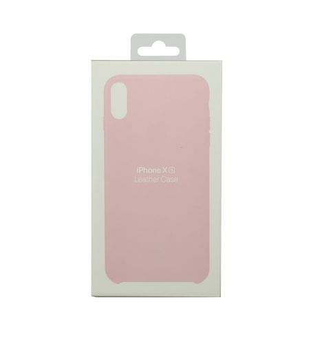 Чехол-накладка для iPhone X/XS LEATHER CASE коробка розовый оптом, в розницу Центр Компаньон фото 3