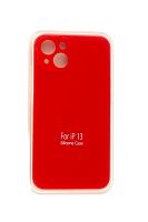 Купить Чехол-накладка для iPhone 13 SILICONE CASE Защита камеры красная (14) оптом, в розницу в ОРЦ Компаньон