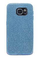 Купить Чехол-накладка для Samsung G925 S6 Edge JZZS Shinny 3в1 TPU синяя оптом, в розницу в ОРЦ Компаньон