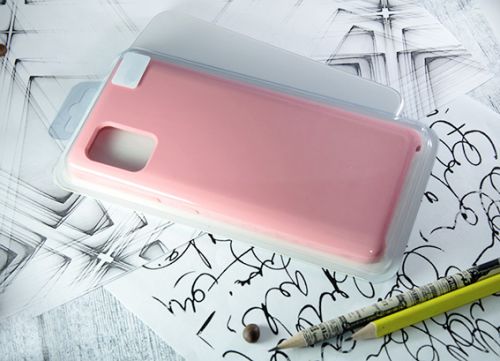 Чехол-накладка для Samsung A715F A71 SILICONE CASE розовый (4) оптом, в розницу Центр Компаньон