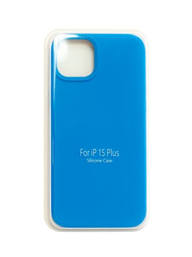 Чехол-накладка для iPhone 15 Plus SILICONE CASE закрытый синий (3) оптом, в розницу Центр Компаньон
