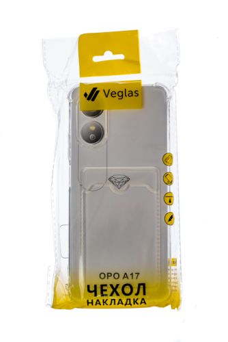 Чехол-накладка для OPPO A17/A17K VEGLAS Air Pocket прозрачный оптом, в розницу Центр Компаньон фото 4
