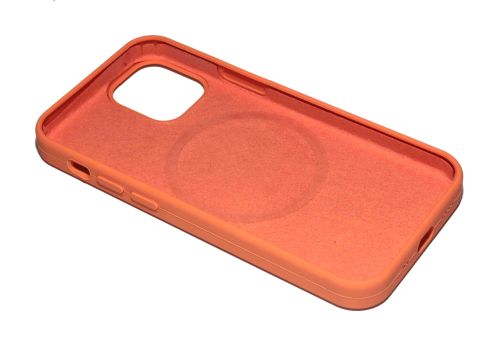 Чехол-накладка для iPhone 12 Mini SILICONE TPU NL поддержка MagSafe оранжевый коробка оптом, в розницу Центр Компаньон фото 3