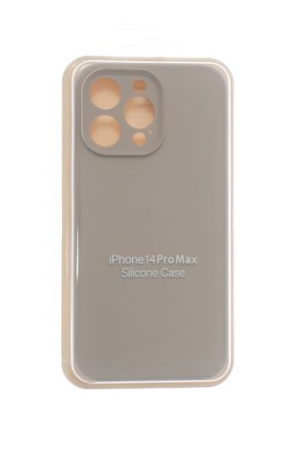 Чехол-накладка для iPhone 14 Pro Max SILICONE CASE Защита камеры кремовый (11) оптом, в розницу Центр Компаньон