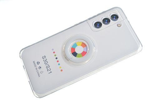 Чехол-накладка для Samsung G991F S21 NEW RING TPU белый оптом, в розницу Центр Компаньон фото 3