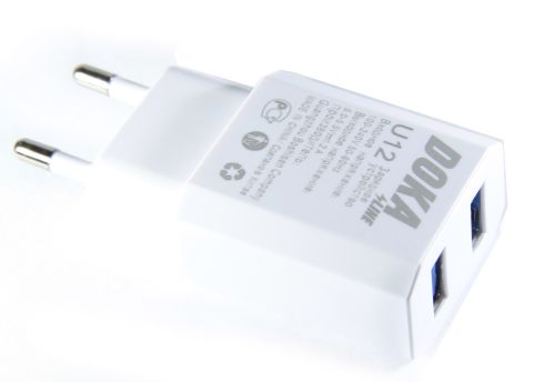 СЗУ USB 1.2A DOKA S-Line U12 белый коробка оптом, в розницу Центр Компаньон фото 3