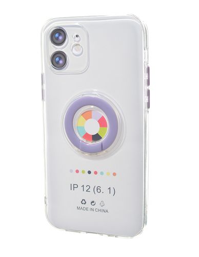 Чехол-накладка для iPhone 12 NEW RING TPU сиреневый оптом, в розницу Центр Компаньон фото 2