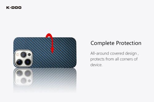 Чехол-накладка для iPhone 13 Pro K-DOO Keivlar синий оптом, в розницу Центр Компаньон фото 5