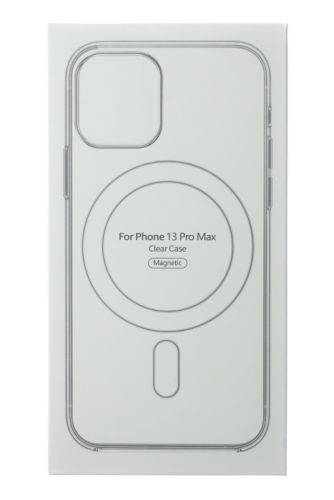 Чехол-накладка для iPhone 13 Pro Max Clear TPU поддержка MagSafe прозрачный коробка оптом, в розницу Центр Компаньон фото 4