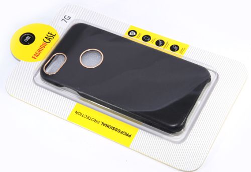 Чехол-накладка для iPhone 7/8/SE AiMee КОЖА Золотые вставки черный оптом, в розницу Центр Компаньон фото 3