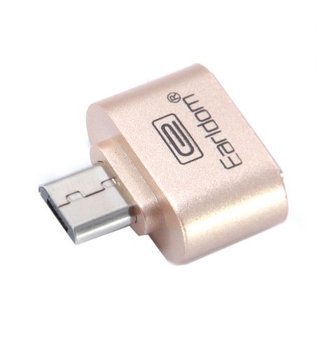 Адаптер USB MICRO USB OTG EarlDom ET-OT01 золото блистер оптом, в розницу Центр Компаньон фото 2