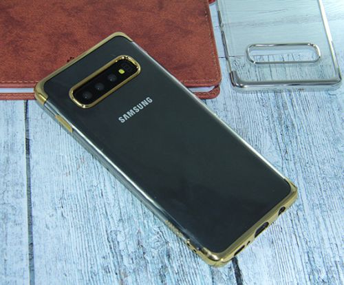 Чехол-накладка для Samsung G973 S10 ELECTROPLATED TPU DOKA золото оптом, в розницу Центр Компаньон фото 2