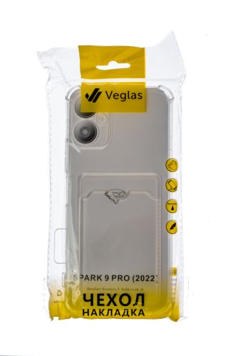 Чехол-накладка для TECNO Spark 9 Pro VEGLAS Air Pocket прозрачный оптом, в розницу Центр Компаньон фото 4