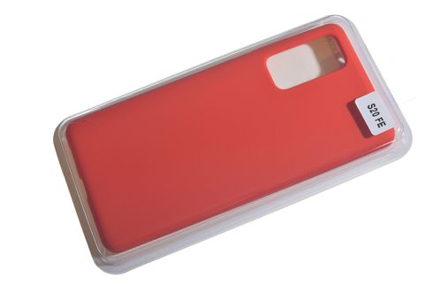 Чехол-накладка для Samsung G780F S20 FE SILICONE CASE NL закрытый красный (1) оптом, в розницу Центр Компаньон фото 2