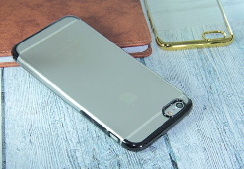 Чехол-накладка для iPhone 6/6S ELECTROPLATED TPU DOKA черный оптом, в розницу Центр Компаньон фото 4