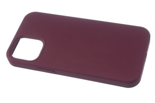 Чехол-накладка для iPhone 12 Mini SILICONE TPU поддержка MagSafe бордовый коробка оптом, в розницу Центр Компаньон фото 2