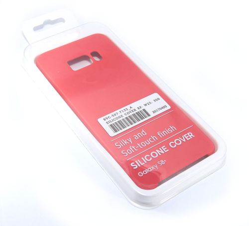 Чехол-накладка для Samsung G955H S8 Plus SILICONE CASE красный оптом, в розницу Центр Компаньон фото 3