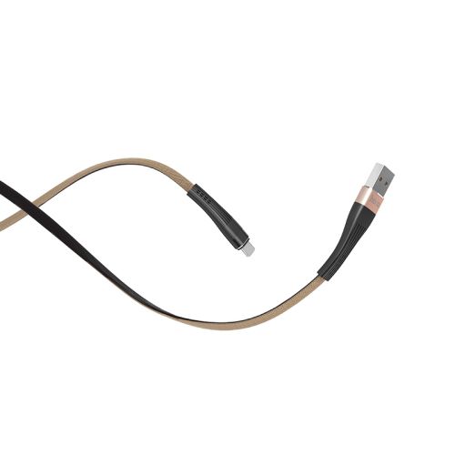 Кабель USB-Micro USB HOCO U39 Slender 2.4A 1.2м золотисто-черный оптом, в розницу Центр Компаньон фото 3