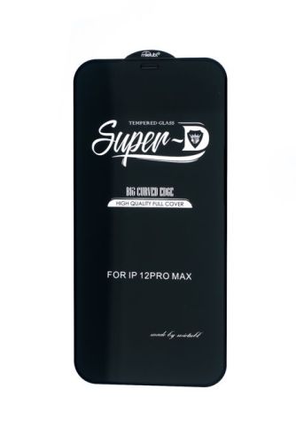 Защитное стекло для iPhone 12 Pro Max Mietubl Super-D пакет черный оптом, в розницу Центр Компаньон
